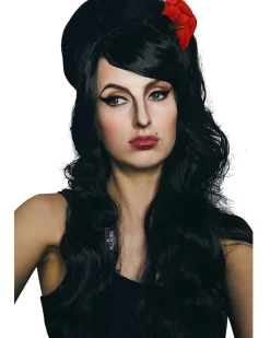 Allaura Wigs and Hair Rehab Beehive Deluxe Black Wig Cheap