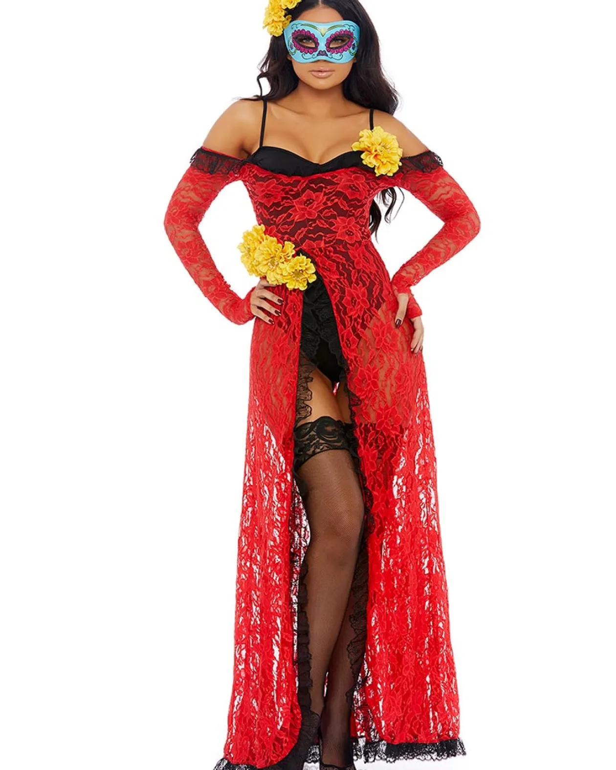 Forplay Reina De Muerte Womens Costume New
