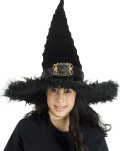 Elope Ridged Witch Plush Hat Hot