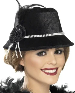 Smiffys 1920S Black Flapper Hat New