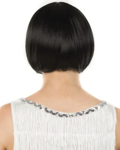 * 1920S Flapper Deluxe Black Bob Wig Sale