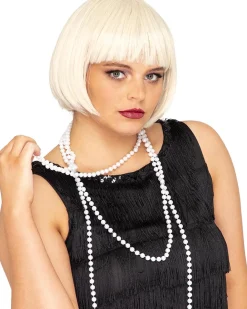 * 1920S Flapper Deluxe Platinum Blonde Bob Wig Clearance