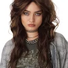 California Costumes 90S Grunge Rocker Long Brown Wig Cheap