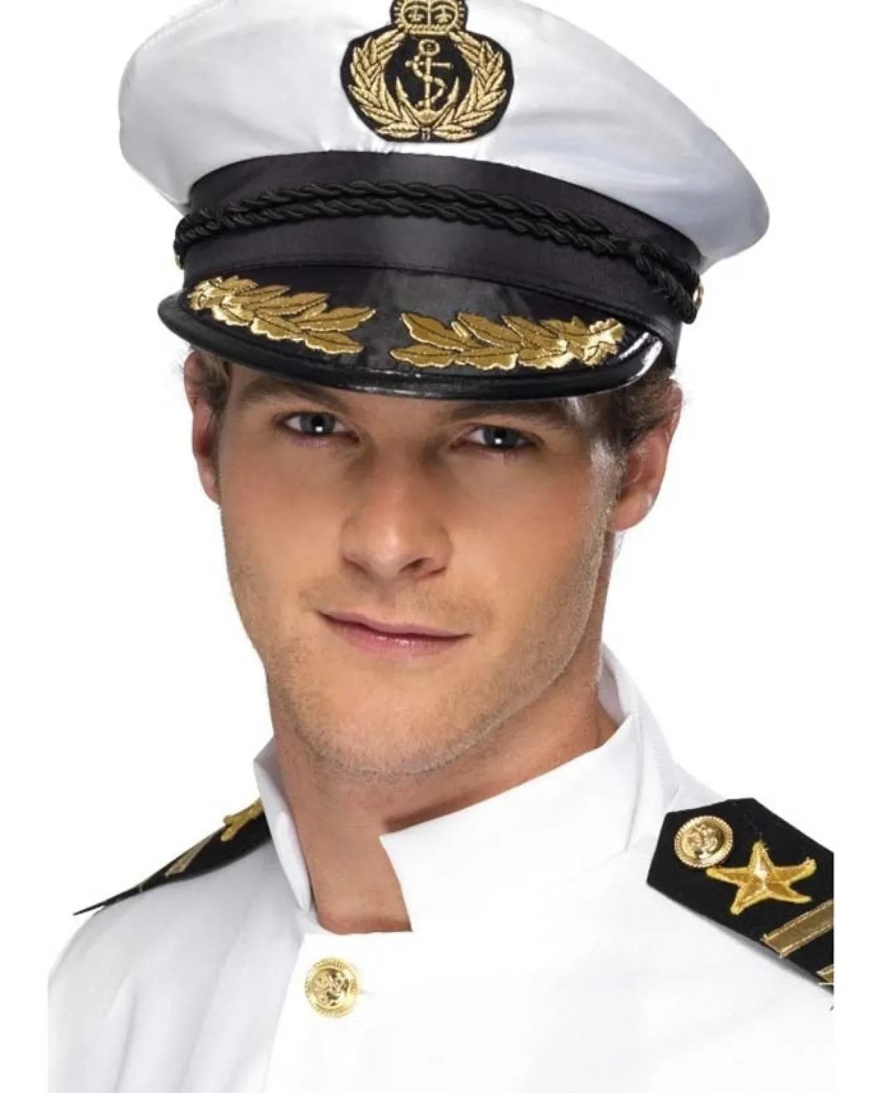 Smiffys Sailor Captains Hat Hot