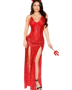Roma Costumes Satan Devil Deluxe Womens Costume Best Sale