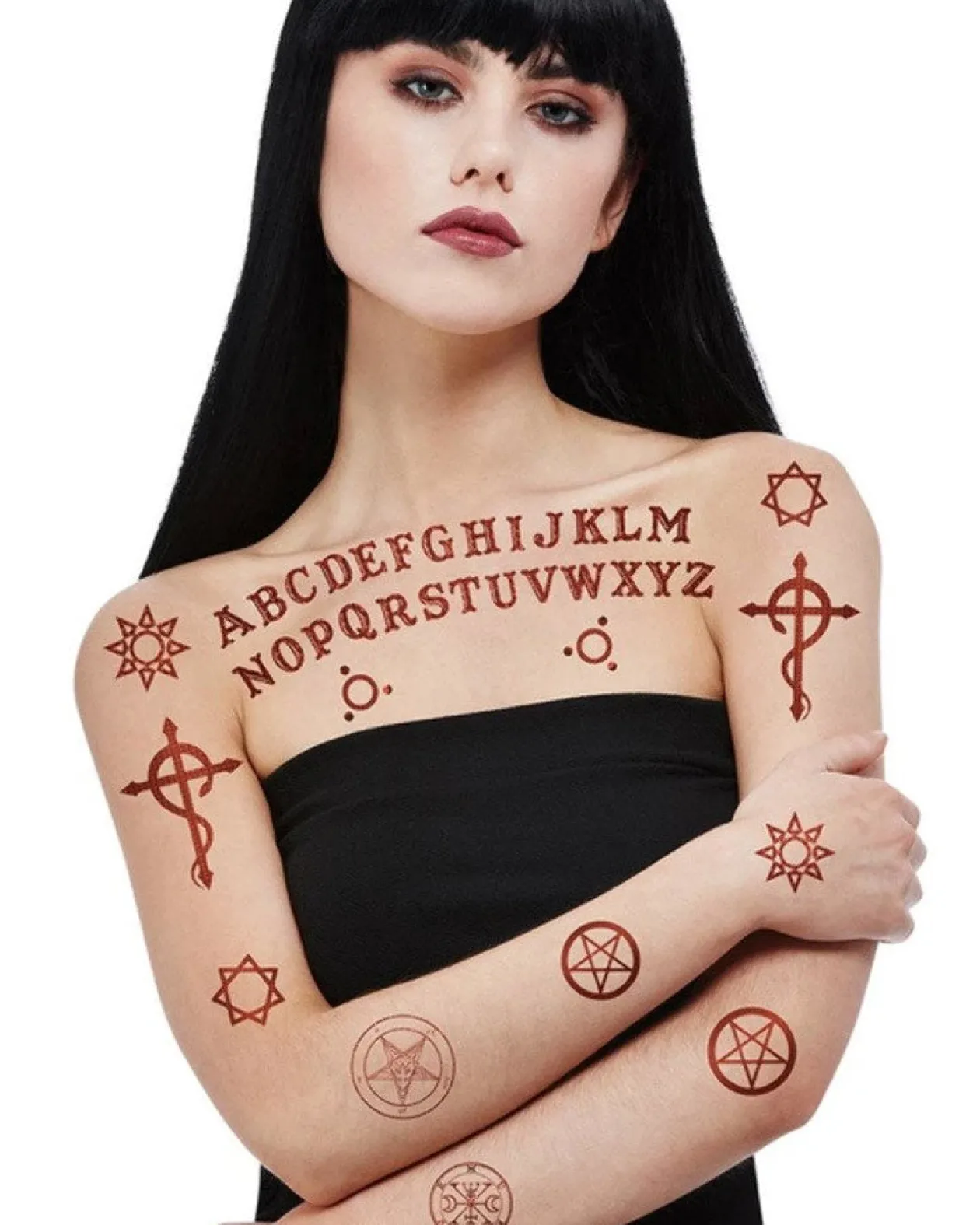 Smiffys Satanic Tattoo Transfers Cheap