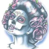Tinsley Transfers Senorita Muerte Day Of The Dead Temporary Tattoo Online