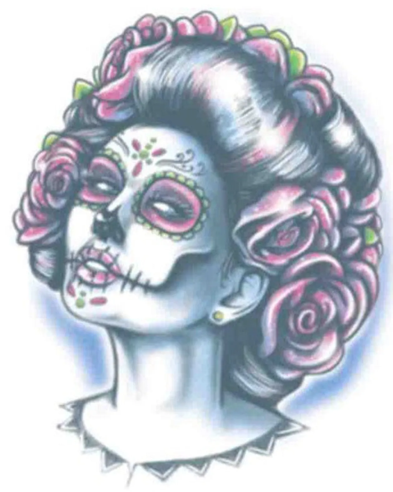 Tinsley Transfers Senorita Muerte Day Of The Dead Temporary Tattoo Online
