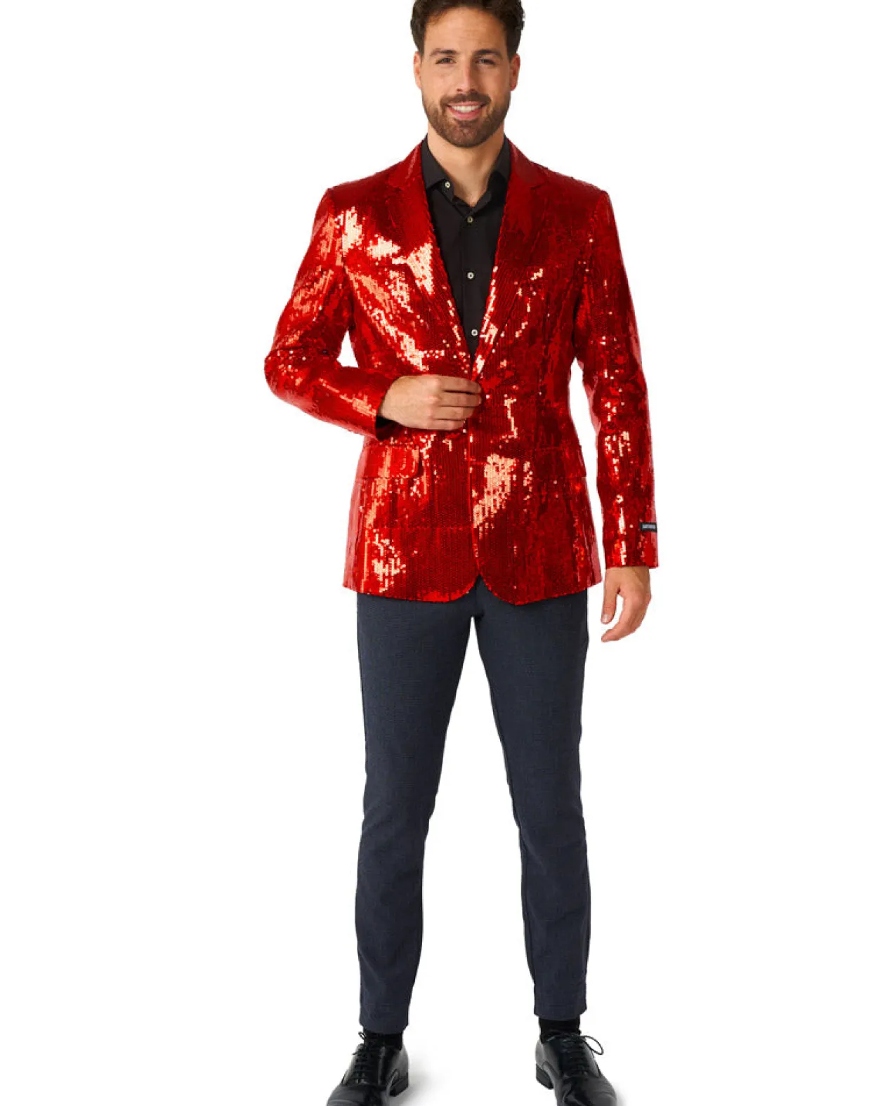 Opposuits Sequins Red Mens Suitmeister Jacket Shop