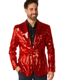 Opposuits Sequins Red Mens Suitmeister Jacket Shop