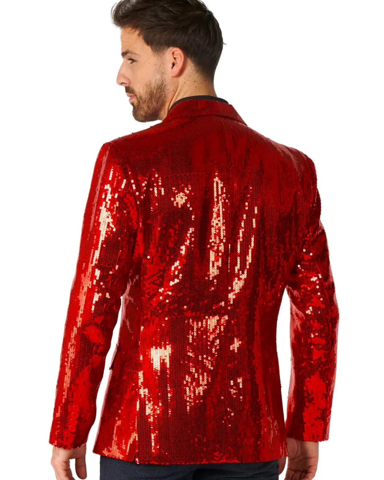 Opposuits Sequins Red Mens Suitmeister Jacket Shop
