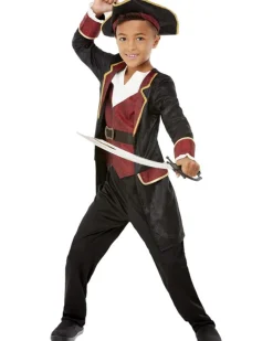 Smiffys Seven Seas Pirate Boys Costume New