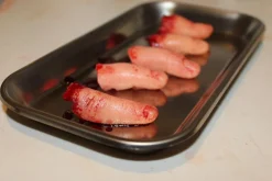 ForensicFX Studios Severed Fingers On Medical Tray Display Fashion