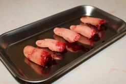 ForensicFX Studios Severed Fingers On Medical Tray Display Fashion