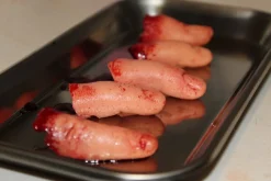 ForensicFX Studios Severed Fingers On Medical Tray Display Fashion