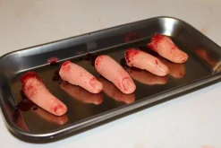 ForensicFX Studios Severed Fingers On Medical Tray Display Fashion