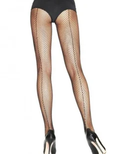 Leg Avenue Sheer Black Fishnet Plus Size Stockings With Backseam Best