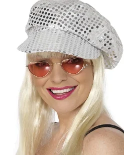 Smiffys Silver Sequin Disco Hat Best Sale