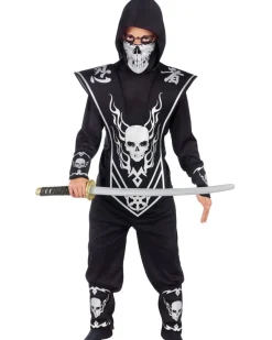 Fun World Silver Skull Lord Ninja Boys Costume Flash Sale