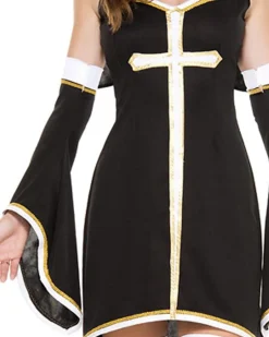 Music Legs Sinfully Hot Nun Womens Costume Best