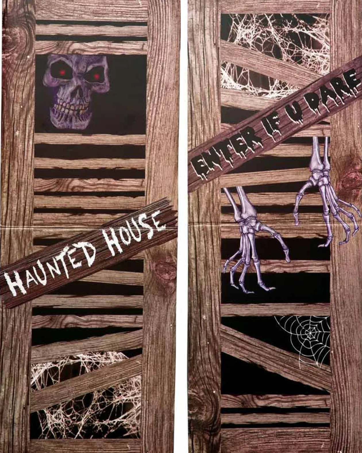 Fun World Skeleton Creepy Shutter Outdoor Decoration Fashion