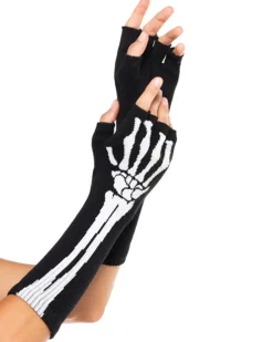 Leg Avenue Skeleton Fingerless Gloves Shop