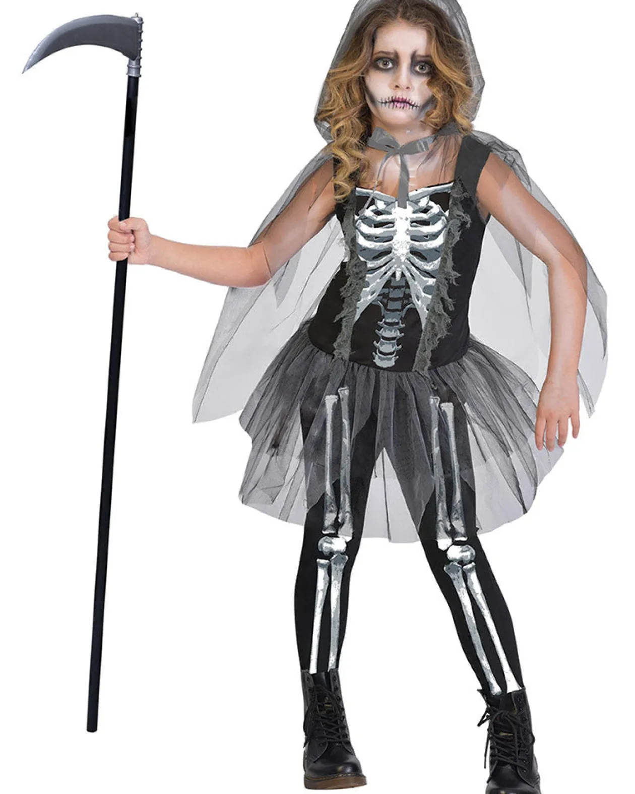Amscan AU Skeleton Grim Reaper Girls Costume Best