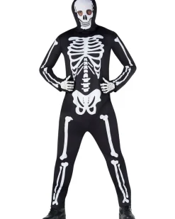 Fun Shack Skeleton Onesie Mens Costume Hot