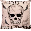 Fun World Skull Happy Halloween Trendy Pillow Cover Clearance