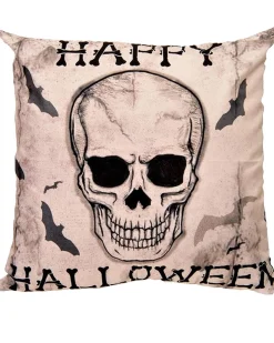 Fun World Skull Happy Halloween Trendy Pillow Cover Clearance