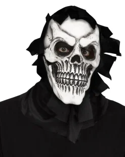 Fun World Skull Reaper Mask With Shroud Flash Sale