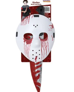 California Costumes Slasher Hockey Mask And Knife Best