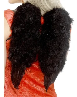 Smiffys Small Black Feather Angel Wings 40Cm Fashion