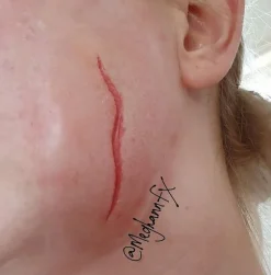 ForensicFX Studios Small Thin Scar Wound Prosthetic New