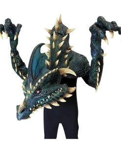 Ghoulish Productions Smoulder The Black Dragon Premium Puppet Mask Clearance
