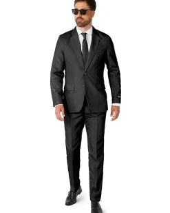 Opposuits Solid Black Mens Suitmeister Discount
