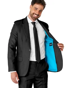 Opposuits Solid Black Mens Suitmeister Discount
