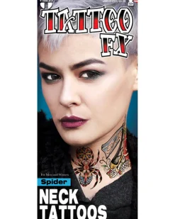 Tinsley Transfers Spider Fx Temporary Neck Tattoo Shop