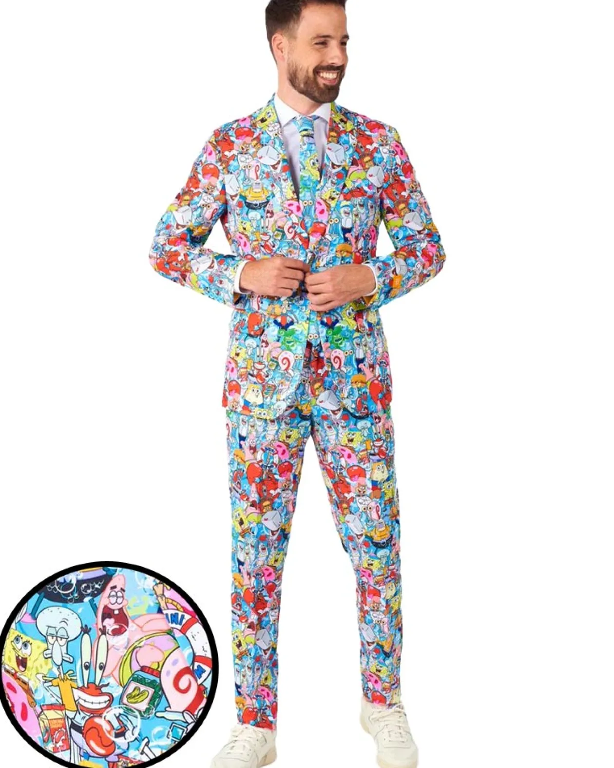 Opposuits Spongebob Frenzy Opposuit Premium Mens Suit Clearance