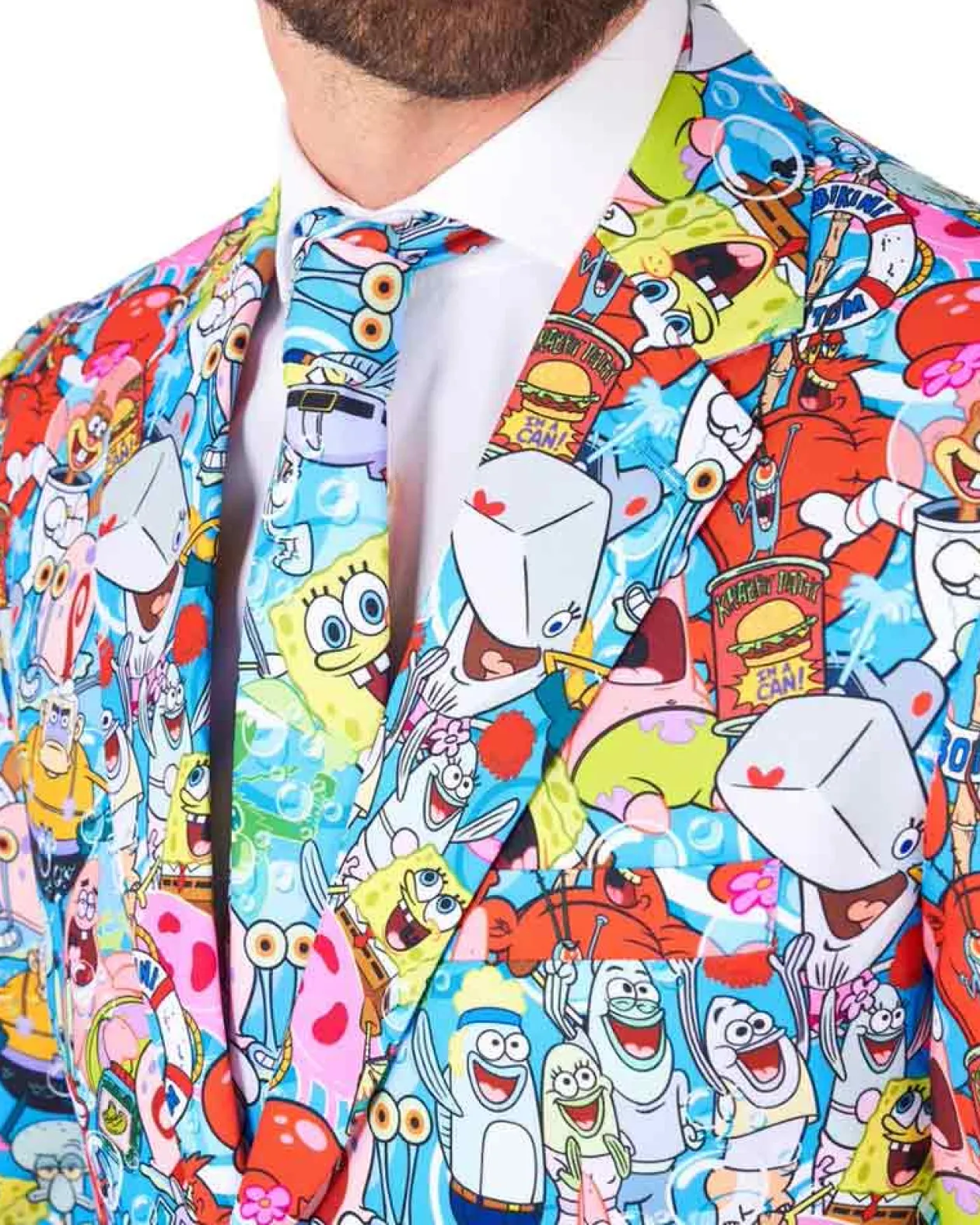Opposuits Spongebob Frenzy Opposuit Premium Mens Suit Clearance
