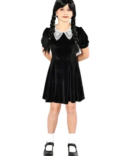 * Spooky Goth Girl Deluxe Kids Costume Clearance