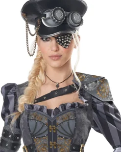California Costumes Steampunk Captain Womens Costume Cheap
