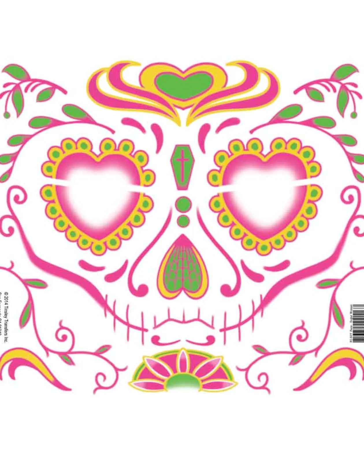 Tinsley Transfers Sugar Woman Face Tattoo Cheap