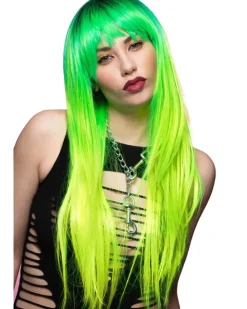 Smiffys Sunshine Super Lizard Downtown Diva Green Wig Flash Sale
