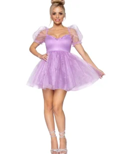 Leg Avenue Sweetheart Babydoll Lavender Womens Costume Outlet