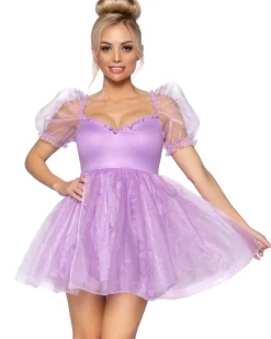 Leg Avenue Sweetheart Babydoll Lavender Womens Costume Outlet