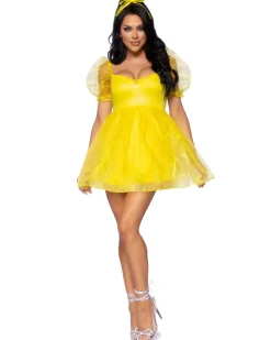 Leg Avenue Sweetheart Babydoll Yellow Womens Costume Sale