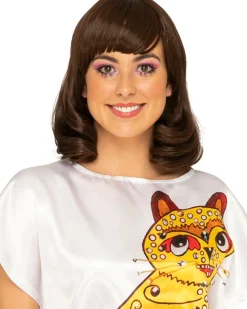 * The Frida Deluxe Bob Brunette 70S Wig Shop