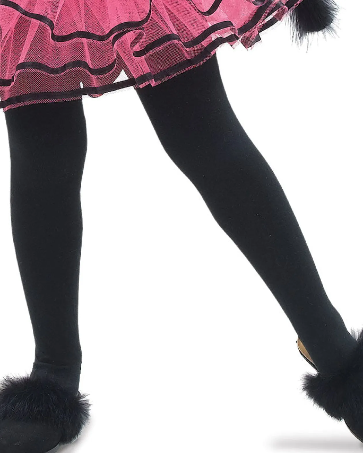 Leg Avenue Thick Black Opaque Girls Tights Shop