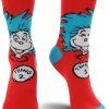 Elope Thing 1 & 2 Costume Crew Socks Hot